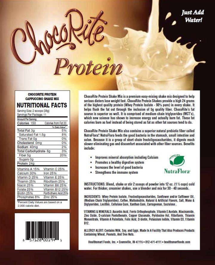 ChocoRite Cappuccino Protein Shake